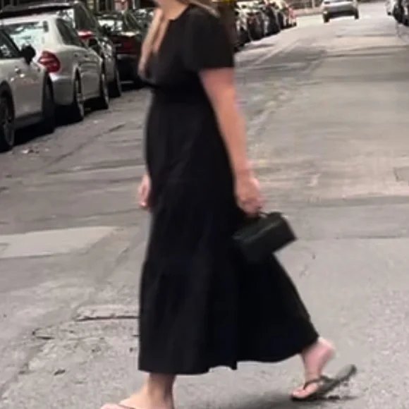 coco chanel the little black dress 1926 Black long dress - ANTHROPOLOGIE main image 1